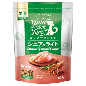 画像1: Yum Yum Yum!（ヤムヤムヤム） シニア＆ライト チキンドライタイプ　1.3kg (1)